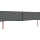 vidaXL Postelja z Box Spring sistemom Temno siva 200x200 cm Tkanina | Shoptok.si