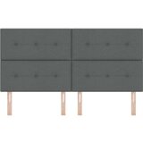  Naslon za glavu s gumbom tamnosiva 180 cm tkanina | shoptok.hr