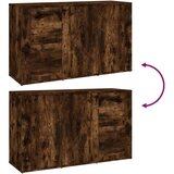  Komoda boja dimljenog hrasta 100x33x59,5 cm konstruirano drvo | shoptok.hr