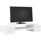  Stalak za monitor s pohranom bijeli 70 x 27 x 15 cm drveni | shoptok.hr