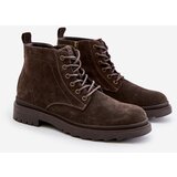 Big Star Suede Insulated Men's Ankle Boots Zipper Big Star Brown | shoptok.hr