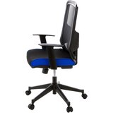 MID.YOU Vrtljiv Stol Lavita, Črna, Modra | Shoptok.si