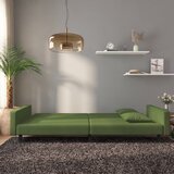  Dvosjed na razvlačenje s dva jastuka tamnozeleni baršunasti | shoptok.hr
