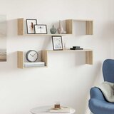  Zidne police 2 kom boja hrasta 100x15x20 cm konstruirano drvo | Shoptok.si