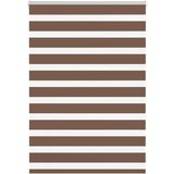 vidaXL Zavjesa zebra smeđa 95x150 cm širina tkanine 90,9 cm poliester | shoptok.hr