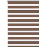 vidaXL Zebra senčilo rjave 95x150 cm tkanina širina 90,9cm poliester | Shoptok.si