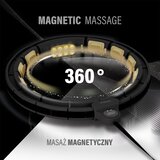  Hhm13 novi hula hoop crno/zlatni magnetski s utegom + brojačem hms | shoptok.hr