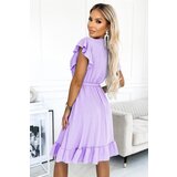 numoco basic Dress with ruffle, neckline and binding Numoco | ePonuda.com