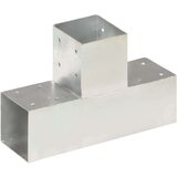vidaXL Spojnik za steber T oblike pocinkana kovina 91x91 mm | Shoptok.si
