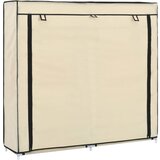 Furnova Omarica za čevlje s pokrivalom blago 115x28x110 cm krem, (21954451) Cene