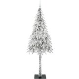 vidaXL Božićno drvce s 300 LED svjetlima Bijelo 210 cm PE i čelik | shoptok.hr