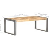  Stolić za kavu 110 x 60 x 40 cm od grubog drva manga | Eponuda.com