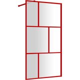  Stijenka za walk-in tuš sa staklom ESG crvena 115 x 195 cm | shoptok.hr