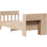  Knjižna postelja brez vzmetnice 90x200 cm trdna borovina, (22053473) | Shoptok.si
