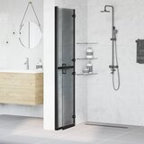  Walk-In zid za tuširanje Crna 100 x 6,5 x 190 cm | shoptok.hr