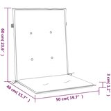  Jastuci za vrtne stolice 6 kom smeđesivi 100x50x3 cm od tkanine | shoptok.hr