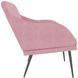 vidaXL Klupa ružičasta 110 x 76 x 80 cm baršunasta | shoptok.hr