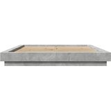  Okvir kreveta boja betona 150x200 cm od konstruiranog drva | shoptok.hr