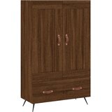  Visoka komoda smeđa boja hrasta 69,5x31x115cm konstruirano drvo | shoptok.hr
