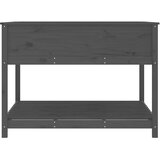  Sadilica s policom siva 111,5x111,5x81 cm od masivne borovine | shoptok.hr