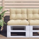  Jastuk za palete bež 60 x 40 x 12 cm od tkanine | Eponuda.com