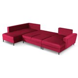 Cosmopolitan Design Crvena baršunasti sklopiva/s prostorom za odlaganje kutna garnitura (s lijevim kutom/u obliku slova "U") Kyoto – | shoptok.hr