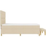  vzmetnica z box springom in klopjo krem 140x200 cm tkanina, (22081246) | Shoptok.si