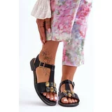 Kesi S.Barski Women Sandals with Stones KV-2775-30 Black