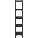  Regal za knjige s 5 razina crni 80x30x154 cm konstruirano drvo | Eponuda.ba