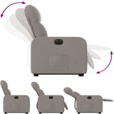vidaXL Električni naslanjač s funkcijo vstajanja taupe blago, (20926738) | Shoptok.si