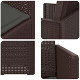  Vrtne stolice za blagovanje 2 pcs Smeđa i antracit PP | shoptok.hr