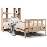 vidaXL Krevet s regalom za knjige bez madraca 90x190 cm od borovine | shoptok.hr