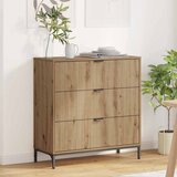 vidaXL Strani šal artisan hrast 79.5 x 33 x 82 cm Konstruiran les | Shoptok.si