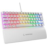 Rampage tastatura žična gaming plower K60 mehanička plavi switch bela 37254 Cene