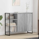 vidaXL Stranska omara Siva Sonoma 96,5 x 30 x 75 cm Konstruiran les | Shoptok.si