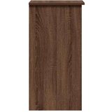 vidaXL Radni stol s policama boja smeđeg hrasta 84x40x78 cm drveni | shoptok.hr