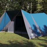 Tipi šator s krovom s pohranom Plava 660 x 456 x 200 cm taft | shoptok.hr