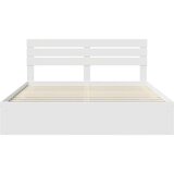  Okvir za krevet Bijelo 200 x 200 cm Čvrsto borovo drvo | shoptok.hr