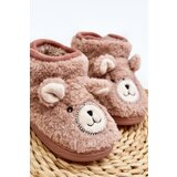 Boto Children's warm slippers with bear Pink Eberra | Shoptok.si