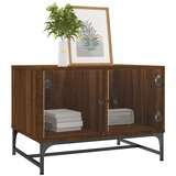  Stolić za kavu sa staklenim vratima boja hrasta 68,5x50x50 cm | Eponuda.com