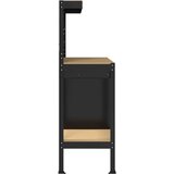  Radne klupe s ladicama Crna 81 x 41 x 145 cm Konstruirano drvo Slike