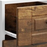 vidaXL Kuhinjska osnovna omarica Porto dimljen hrast inženirski les | Shoptok.si