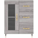  Visoka komoda siva sonome 69,5x34x180 cm od konstruiranog drva Slike