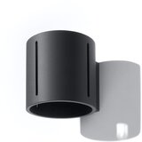 Nice Lamps Črna stenska svetilka Vulco – Cene