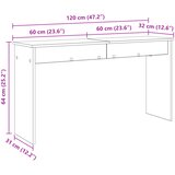  Stalak za klavijaturu Siva Sonoma 120 x 32 x 64 cm | shoptok.hr