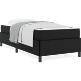 vidaXL Okvir kreveta s madracem Crna 90 x 190 cm Umjetna koža | shoptok.hr