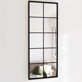 Zidno ogledalo crno 100 x 40 cm metalno | Eponuda.ba