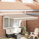  Povlačivi tende Bež 350 x 250 cm Tkanina i Aluminij | shoptok.hr