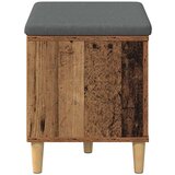  Klupa za hodnik s jastukom s vratima Staro drvo 60 x 38 x 46 cm | shoptok.hr
