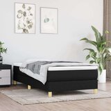 Box spring krevet s madracem crni 80 x 200 cm od tkanine Cijene